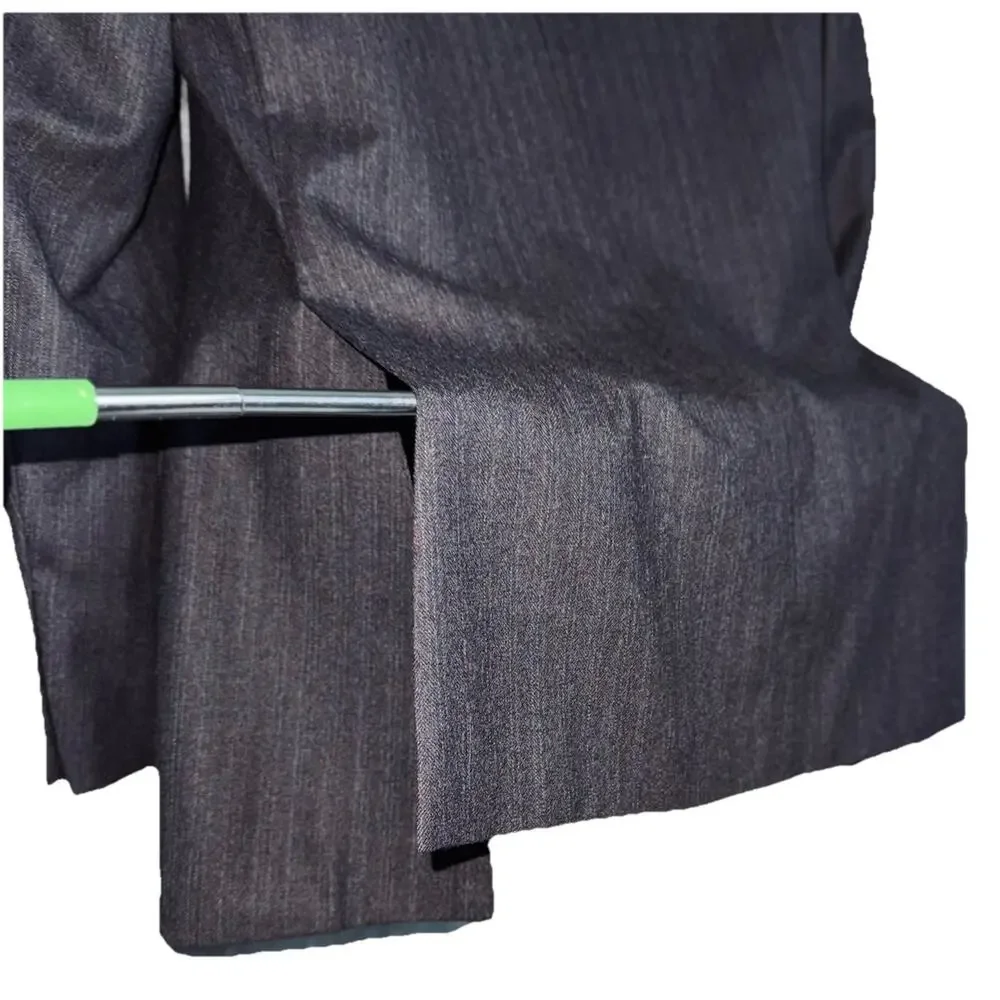Daniel Hechter Men 46L‎ Wool Blazer Sports Jacket Dark Gray Tweed 2 Button Coat